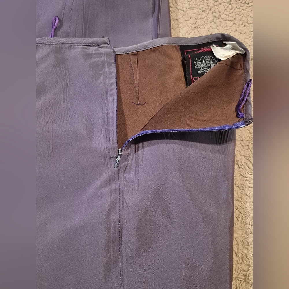 John Paul Gaultier Vintahe Lilac Purple Silky Dress Pants 10 - Picture 8 of 11